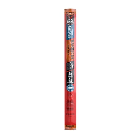Jack Link’s Barbecue Recipe Pork Sticks, BBQ, Made with 100% Pork, 5g of Protein per Stick, 0.92 oz Pork Stick