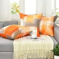 thumbnail image 2 of BLEUM CADE 4 Pack Orange Throw Pillow Covers，Abstract Art Cushion Covers，Outdoor Couch Decorative Pillow Covers for Home Decor，20"x20", 2 of 8