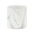 thumbnail image 2 of Contemporary Home Living 5" Medium White and Gray Ceramic Outdoor Planter Pot, 2 of 3
