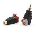 thumbnail image 2 of YiLBX Audio Adapter Male RCA Connector Portable Plastic Metal Speaker Wire Cable Cord Jack Plug, 2pcs/set, 2 of 4