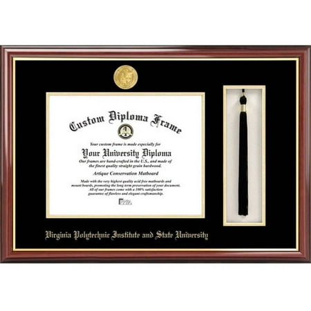 Virginia Diploma Frames - Virginia Tech 13.5 x 15.5 Tassel Box and Diploma Frame