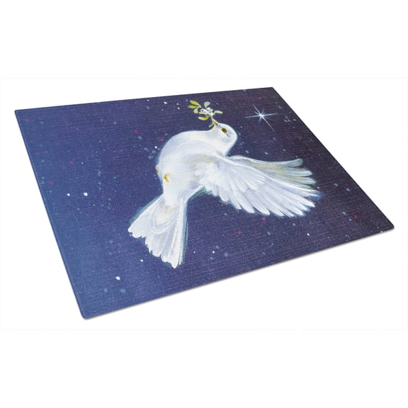 Carolines Treasures AAH1624LCB Peace Dove with the Olive Branch Glass Cutting Board Large, 12H x 16W, multicolor