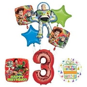 Toy Story 3rd Birthday Party Supplies and Balloon Bouquet Decorations