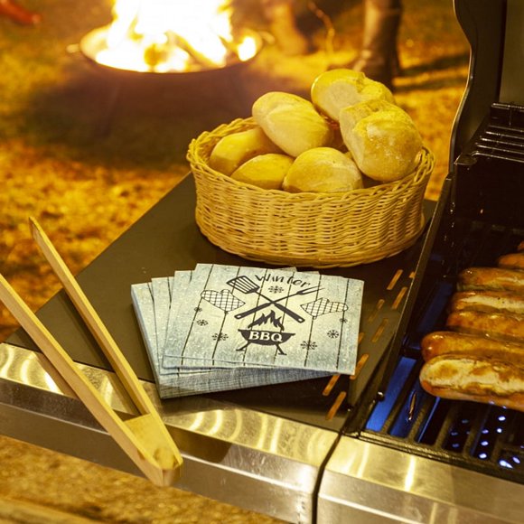Serviettes en Papier BBQ d'Hiver