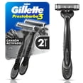 thumbnail image 1 of Rastrillo Gillette Prestobarba 3 Carbono con Carbón Activado y 3 Hojas 2 pzas, 1 of 5
