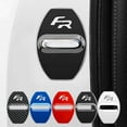 thumbnail image 2 of 4pcs Car Door Lock Cover Protect Buckle Cover Latch Stop Anti Rust Car Accessories For Seat Leon Fr+ Ibiza Cupra Altea Racing - Door Lock Protective C, 2 of 5