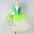thumbnail image 5 of Disfraz de hada Tiana Tinker de rana para niñas, ropa de cosplay para fiesta de cumpleaños de Halloween, vestido de princesa con tutú de hada de duendecillo de flores para niños, 5 of 5