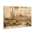 thumbnail image 2 of Stupell Industries Rustic Lodge Vintage Desert Peaks with Saguaro Canvas Art, 45 x 30, by Franklyn Gregory, 2 of 8