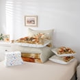 thumbnail image 6 of jejeloiu Jungle Animal Fox 7-Piece Bedding Comforter Set,Rustic Dandelion King Bedding Sets For Girls Kids Reversible, 6 of 8