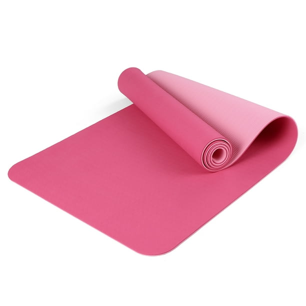 Pink Yoga Mat - Extra Thick TPE yoga mat, Non-Slip, Wide Exercise Mat for  Yoga, Pilates, Home Workouts – Eco-Friendly, Tear Resistant, with Carry  Strap - Hot Yoga mat for women, Gym