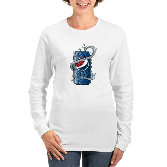 CafePress - Pepsi Can Doodle Women's Long Sleeve T Shirt - Women's Long Sleeve Graphic Casual T-Shirt