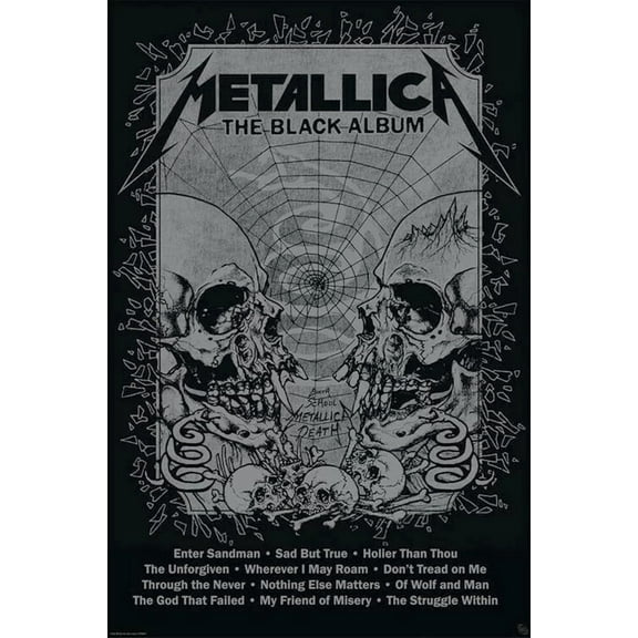 Metallica - Music Poster (The Black Album - Album Cover) (Size: 24" x 36")