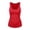 Red, variant on Women's Elegant Sleeveless Top with Square Neck Flowy Knit Camisole Layering Black XS