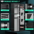 thumbnail image 2 of Riflevault 3-5 Gun Safe for Shotguns and Pistols, Quick Access Gun Cabinets with Adjustable Gun Racks and Removable Shelf, 2 of 7