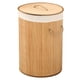 thumbnail image 1 of Cesta De Lavandería De Bambú Plegable De Gran Capacidad Cubierta De Almacenamiento De Ropa Sucia Para Natal, 1 of 8