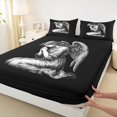 thumbnail image 3 of Homewish Cartoon Girls Twin Sheet Set (3-Piece) Christmas Gray Black Breathable Decor For Girls Kids, 3 of 7