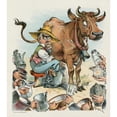 thumbnail image 2 of Udo Keppler 15x17 Black Ornate Wood Framed Double Matted Museum Art Print Titled - Money Talks (1906), 2 of 5