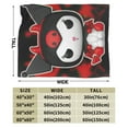 thumbnail image 3 of Kuromi Blanket, Anime Throw Blanket For Couch Sofa Bed, Soft Cozy Lightweight Warm Flannel Blanket, Home Decor, Anime Gifts For Boys Girls Kids Teens, 80"X60", 3 of 9