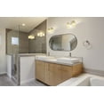 thumbnail image 3 of ANDY STAR Oval Bathroom Mirrors, 30x48" Double Vanity Mirror, Black Framed Mirrors for Bathroom, Large Black Oval Mirror Metal Framed, Stainless Steel, 1" Deep Wall Mounted Vertical/Horizontal, 3 of 9