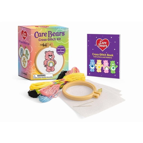 Rp Minis Care Bears Cross-Stitch Kit: Includes 4 Patterns, (Paperback)