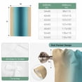 thumbnail image 6 of Turquoise Yellow Ombre Balloon Curtains 63 Inch Length for Living Room/Bedroom, Farmhouse Modern Gradient Art Rod Pocket Privacy Door Curtains Decorative Tie Up Shade for Window 52"x63", 6 of 8