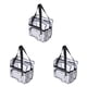 thumbnail image 1 of 3X Bolso Transparente Bolso Transparente de Seguridad y Viaje de Estadio, Ver A Través de la Bolsa de Mano para el Trabajo, Juegos Deportivos y Conciertos, 1 of 5
