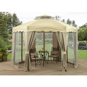 Outsunny 13 X 10 Outdoor 2 Tier Steel Frame Gazebo With Curtains