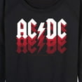 thumbnail image 3 of ACDC - Logo Fade - Women's Lightweight French Terry Long Sleeve Shirt, 3 of 5
