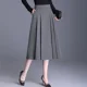 thumbnail image 4 of Falda elegante de cintura alta y adelgazante de longitud media para mujer, primavera otoño 2024, nuevo estilo, falda de paraguas drapeada con pliegues, 4 of 4