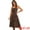 Black Rose, variant on DARING DIVA Women's Halter Sleeveless Lace Up Floral Midi Dresses S Beige Rose