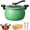 B, variant on Multifunctional Large Capacity Non-stick Pressure Cooker, 8QT Family-Size Pressure Cooker with Non-Stick Surface, Visual Glass Lid and Safety Valve for Family Meals Soups Stews