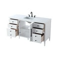 thumbnail image 6 of Elegant Lighting VF29660WH Blakely 60" Free Standing Single Basin Vanity Set - White, 6 of 7