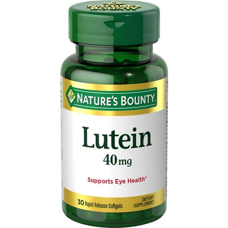 Nature's Bounty Lutein Dietary Supplement Softgels, 40mg, 30 (Best Eye Care Supplements)