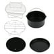 thumbnail image 4 of Gonnely Piezas y Accesorios de freidora Profunda-7 Pulgadas 5 unids/Set Kit de Accesorios de freidora de Aire Pan de Pizza Barril de Pastel Soporte de Metal Herramientas de Cocina, 4 of 14