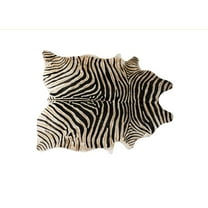 HomeRoots 6' X 7' Brown And Black Cowhide Hand Knotted Area Rug