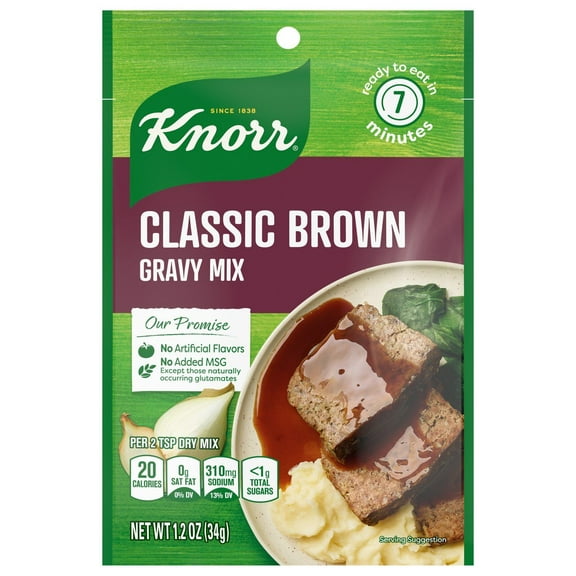 2 Pack - Knorr Classic Brown Gravy Mix - 1.20 oz Packaging may vary