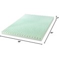 thumbnail image 2 of Crown Comfort 4 Inch Egg Crate Memory Foam Mattress Topper with Calming Aloe Infusion Queen, 2 of 10
