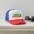 thumbnail image 4 of CafePress - Word Chums Alien - Adjustable Unisex Printed Trucker Hat with Mesh Back, 4 of 10