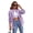 Light Purple, variant on Women's Oversized Distressed Denim Shacket - Long Sleeve Button Down Lapel Jacket & Coat S-2XL