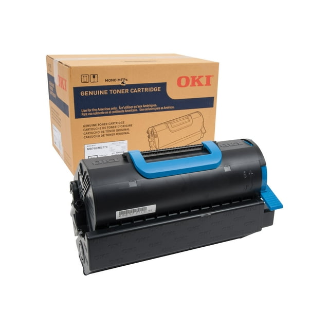 OKI - Black - original - toner cartridge - for MB760, 760+, 760dnfax, 770, 770+, 770dfnfax, 770dfnvfax, 770dn, 770dnfax, 770dnv, 770dnvfax, 770f, 770f+, 770fx