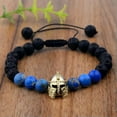 thumbnail image 3 of RSAMD 8MM 7 Chakra Men's Hematite Natural Stone Lion Buddha Beaded Charm Bracelet Gift-L004-1, 3 of 4