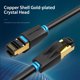thumbnail image 2 of Cable de conexión Vention CAT8 40Gbps Cable chapado en oro Cable blando de PVC, 2 of 8