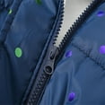 thumbnail image 5 of Girls' Winter Coat Outwear Parka Long Sleeve Waist Quilted Clothes Solid Color Heavy Overcoat with Pockets Holiday Winter Warm Tops Heavy Parka 4-12 Years Daily Deals, 5 of 7