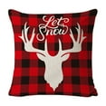 thumbnail image 7 of Merry Christmas Throw Pillow Covers 18x18 Inch,Red Black Buffalo Plaid Pillowcase Christmas Decorations,Farmhouse Pillow Case for Sofa Home Decor Winter Cushion Case, 7 of 7