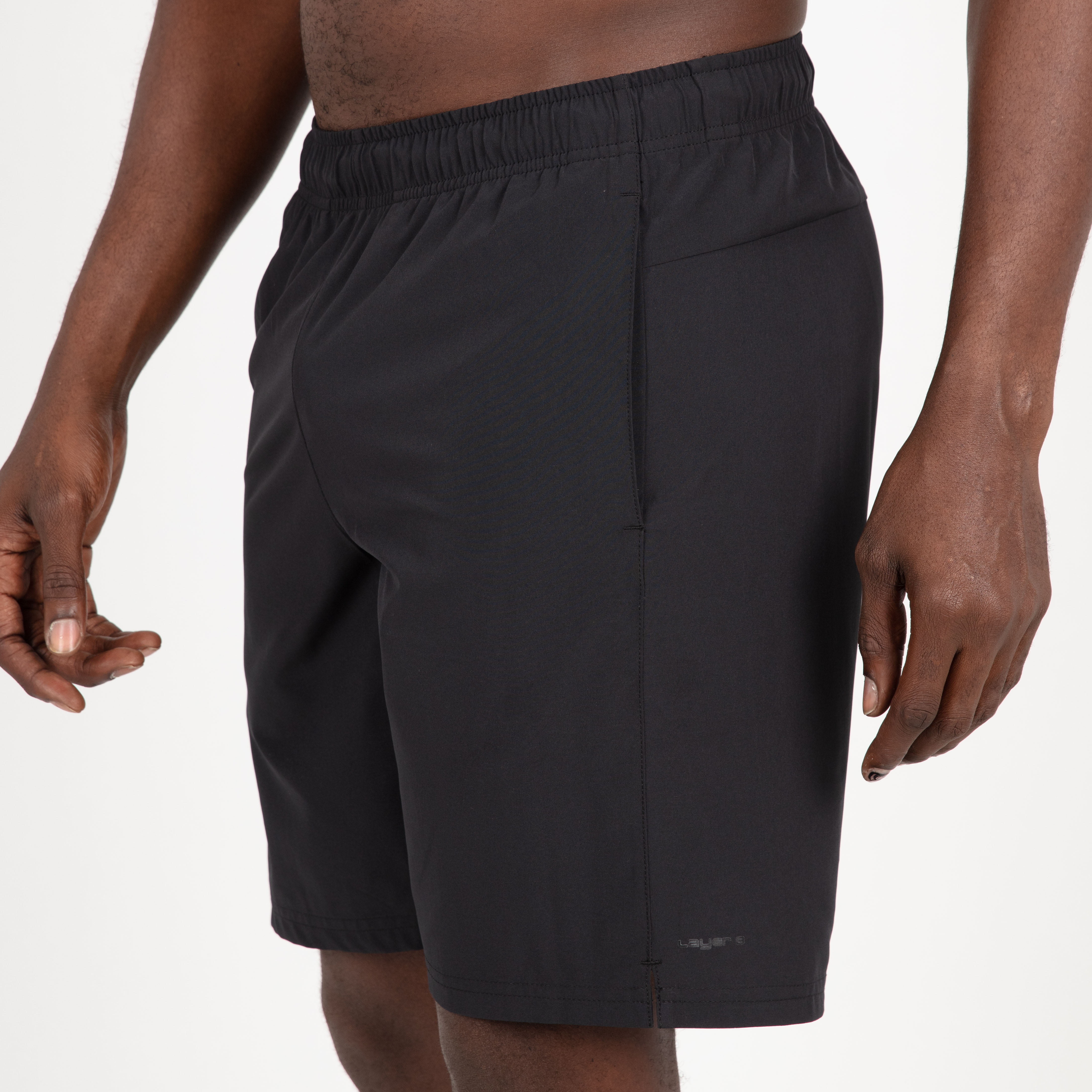 Layer 8 2-Pack Black & Gray Quick Dry Athletic Shorts Men's Size Large L  NWT