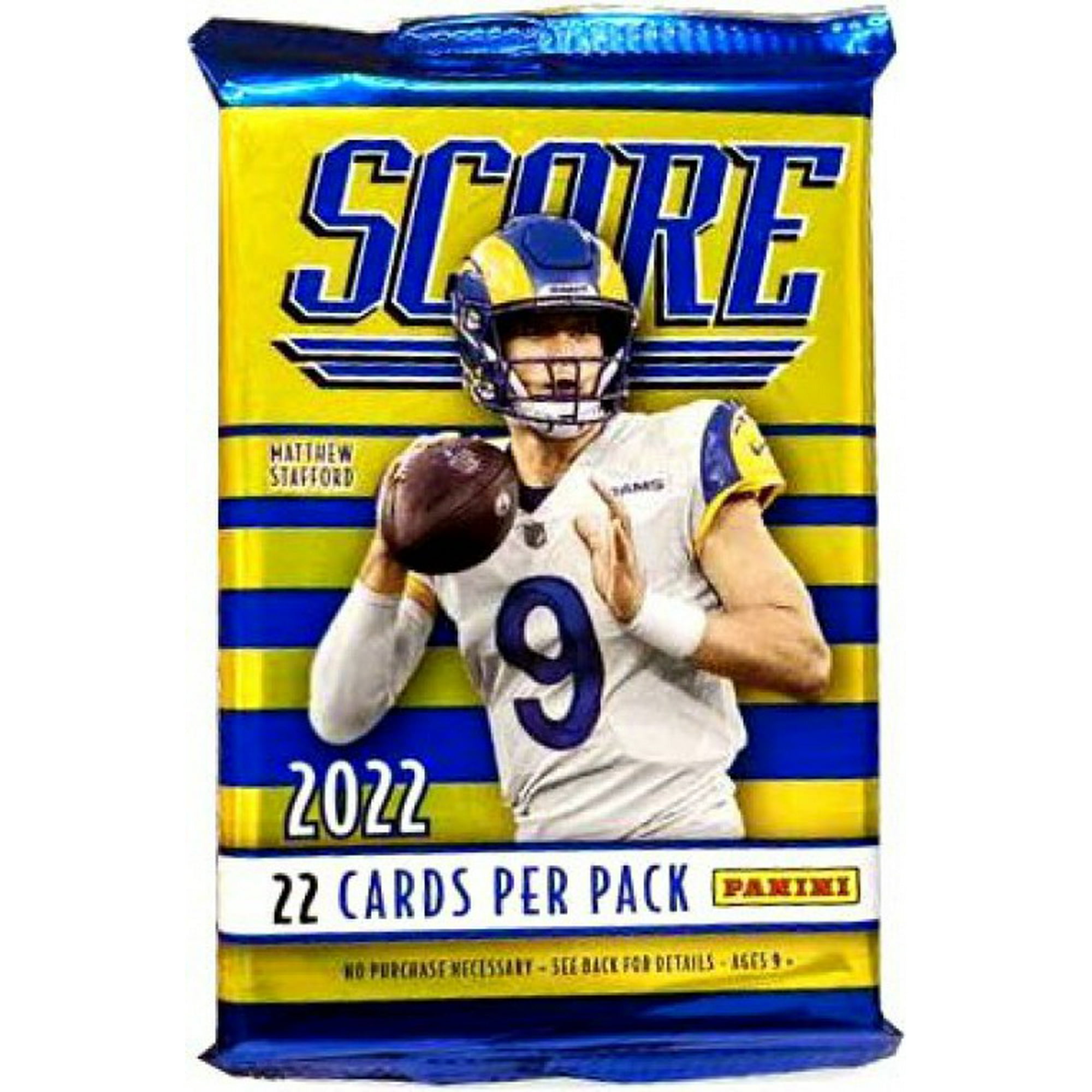 NFL Panini 2022 Score Football Trading Card BLASTER Pack (22 Cards)