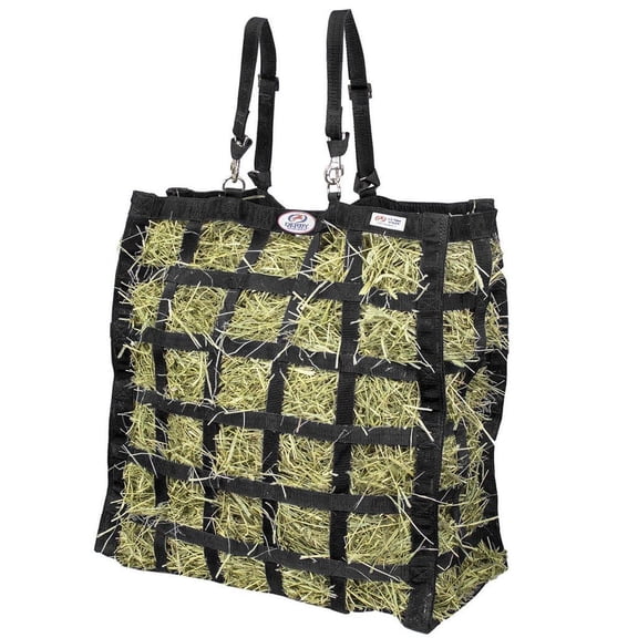 Derby Originals Easy Feed Slow Feed Hay Bag with Patented Four Sided Design