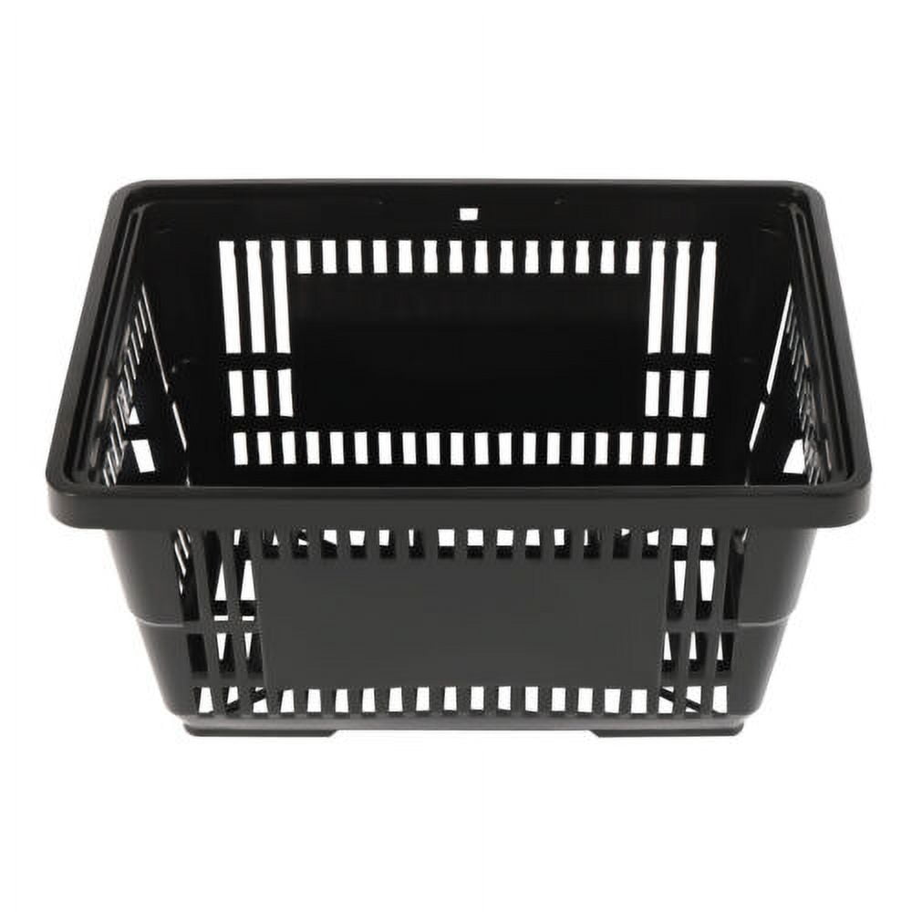 12 Pack Shopping Basket Black 17*9*12 inch Size Convenient Sundries 21L
