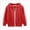 A92-Red, variant on 5-6 Years Little Boys Hooded Sweatshirt Zip Up Jacket with Contrast Stripes and Pockets