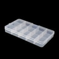 thumbnail image 5 of Uxcell Household Plastic 24 Compartments Jewelry Earring Bead Container Storage Case Clear, 5 of 6